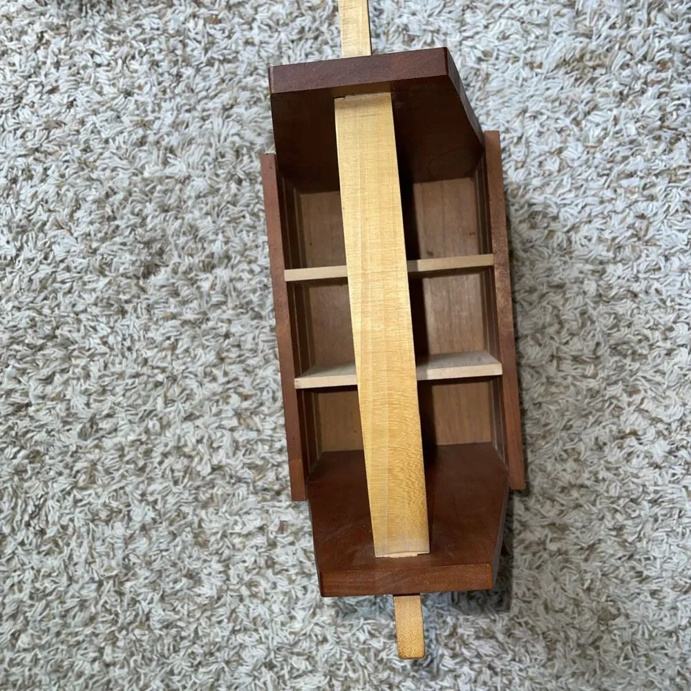 Rustic Wooden (Winkee Handwerker) Beer Caddy Carrier Decor Farmhouse Style